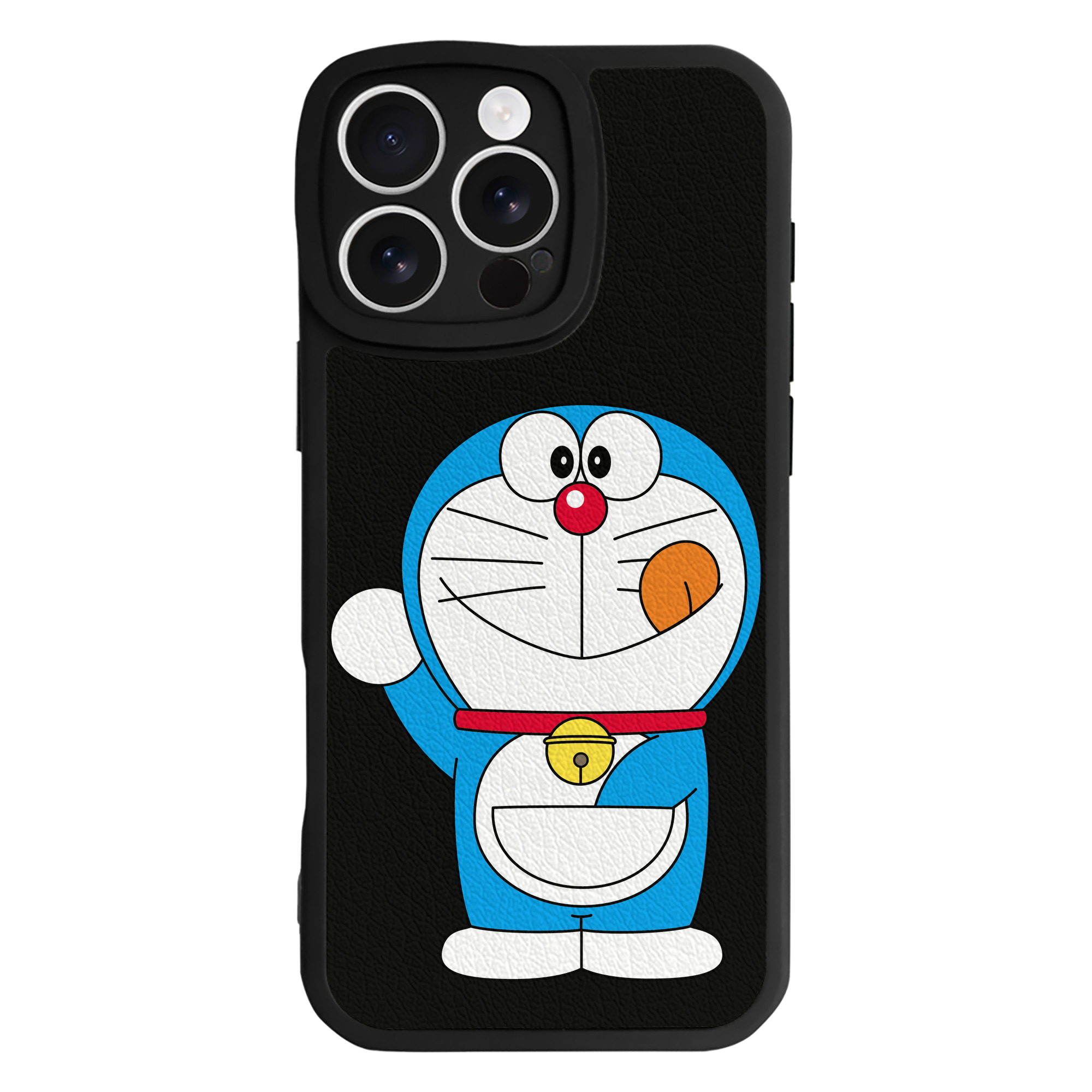 （画像用） ドラえもん Doraemon 【iPhone 16シリーズ対応】シリコンスマホケース（レザー調） 材質：シリコン